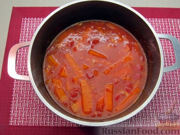 Мясные тефтели в томатно-тыквенном соусе
