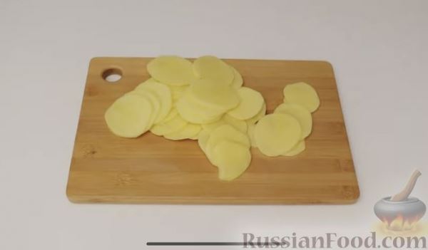 Телятина с картофелем и грибами